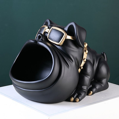 Homio Decor Black Dog Shaped Storage Box
