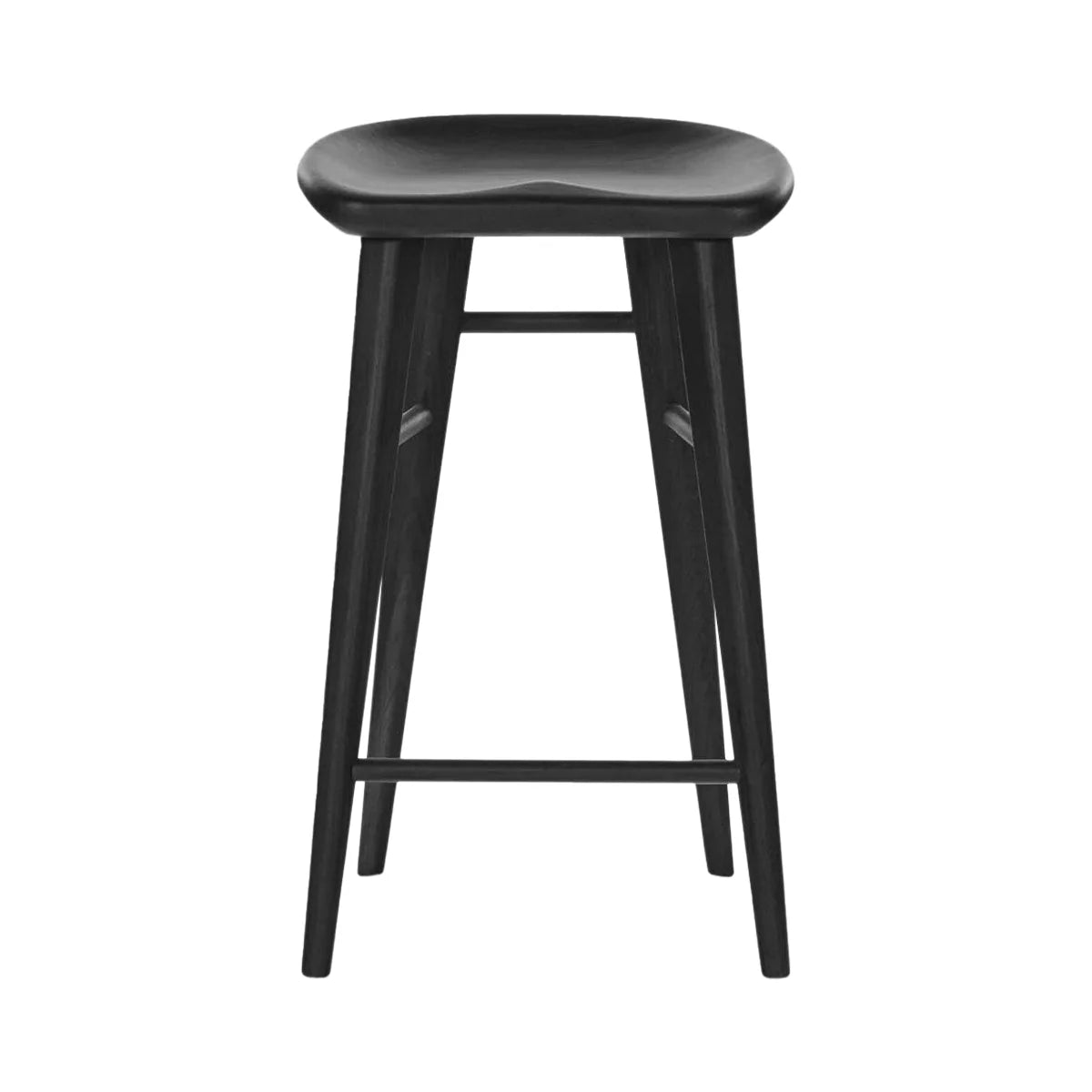 Homio Decor Black Stained Taburete Counter Stool