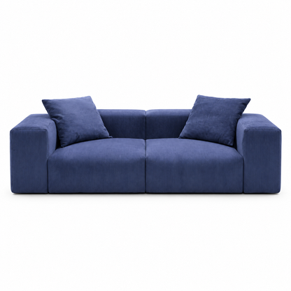 Bloc Sofa (Corduroy) - Blue