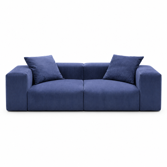 Bloc Sofa (Corduroy) - Blue