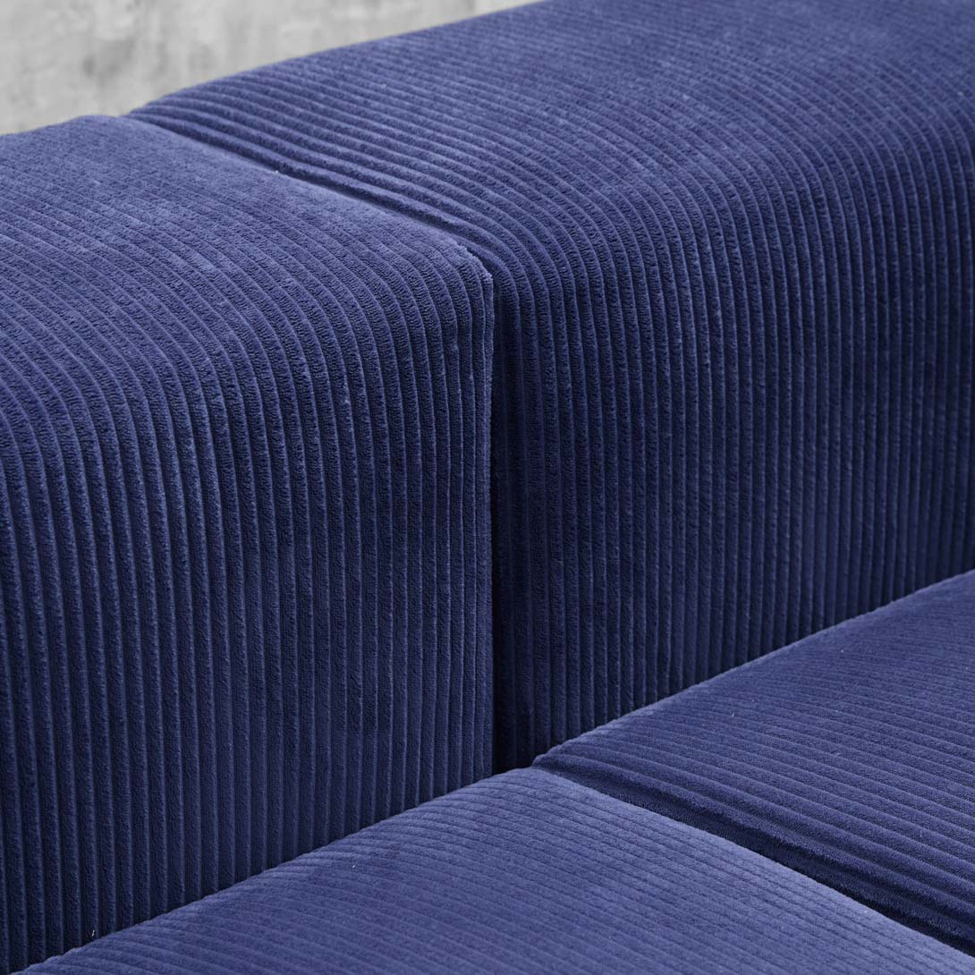 Bloc Sofa (Corduroy) - Blue