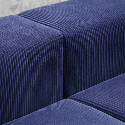 Bloc Sofa (Corduroy) - Blue