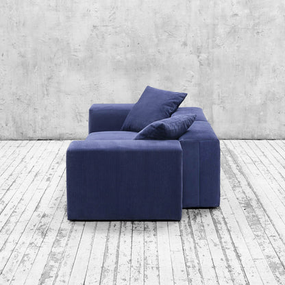 Bloc Sofa (Corduroy) - Blue