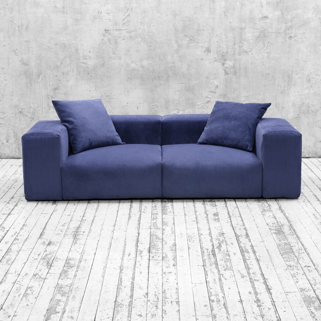 Bloc Sofa (Corduroy) - Blue