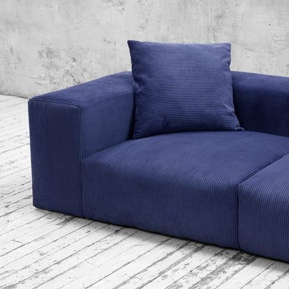 Bloc Sofa (Corduroy) - Blue