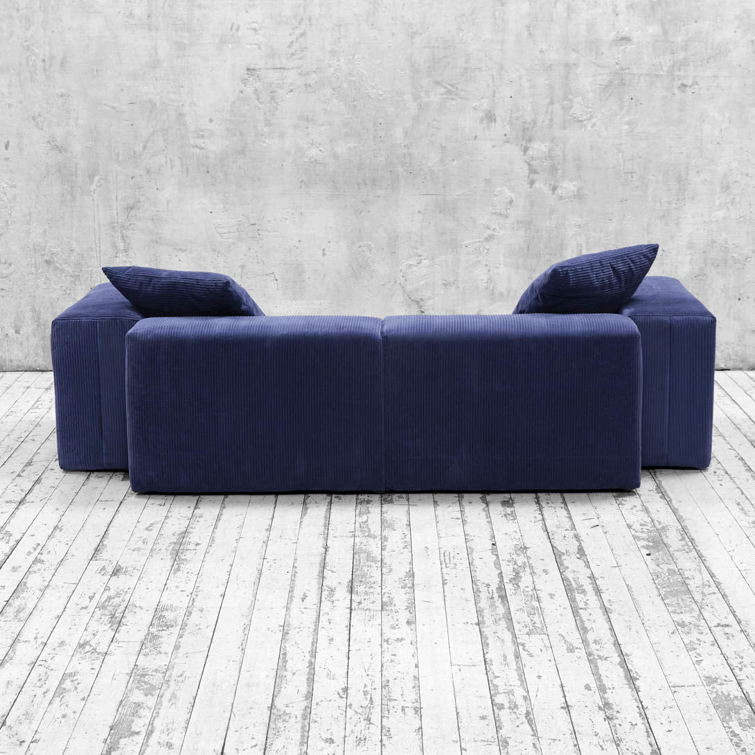 Bloc Sofa (Corduroy) - Blue