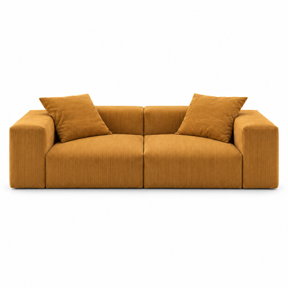Bloc Sofa (Corduroy) - Mustard
