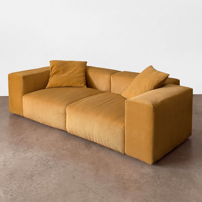 Bloc Sofa (Corduroy) - Mustard