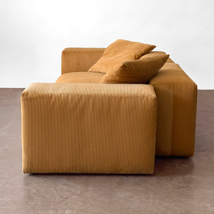 Bloc Sofa (Corduroy) - Mustard