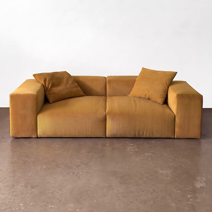 Bloc Sofa (Corduroy) - Mustard