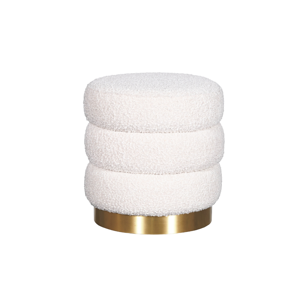 Homio Decor Boucle Curve Ottoman