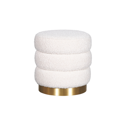 Homio Decor Boucle Curve Ottoman