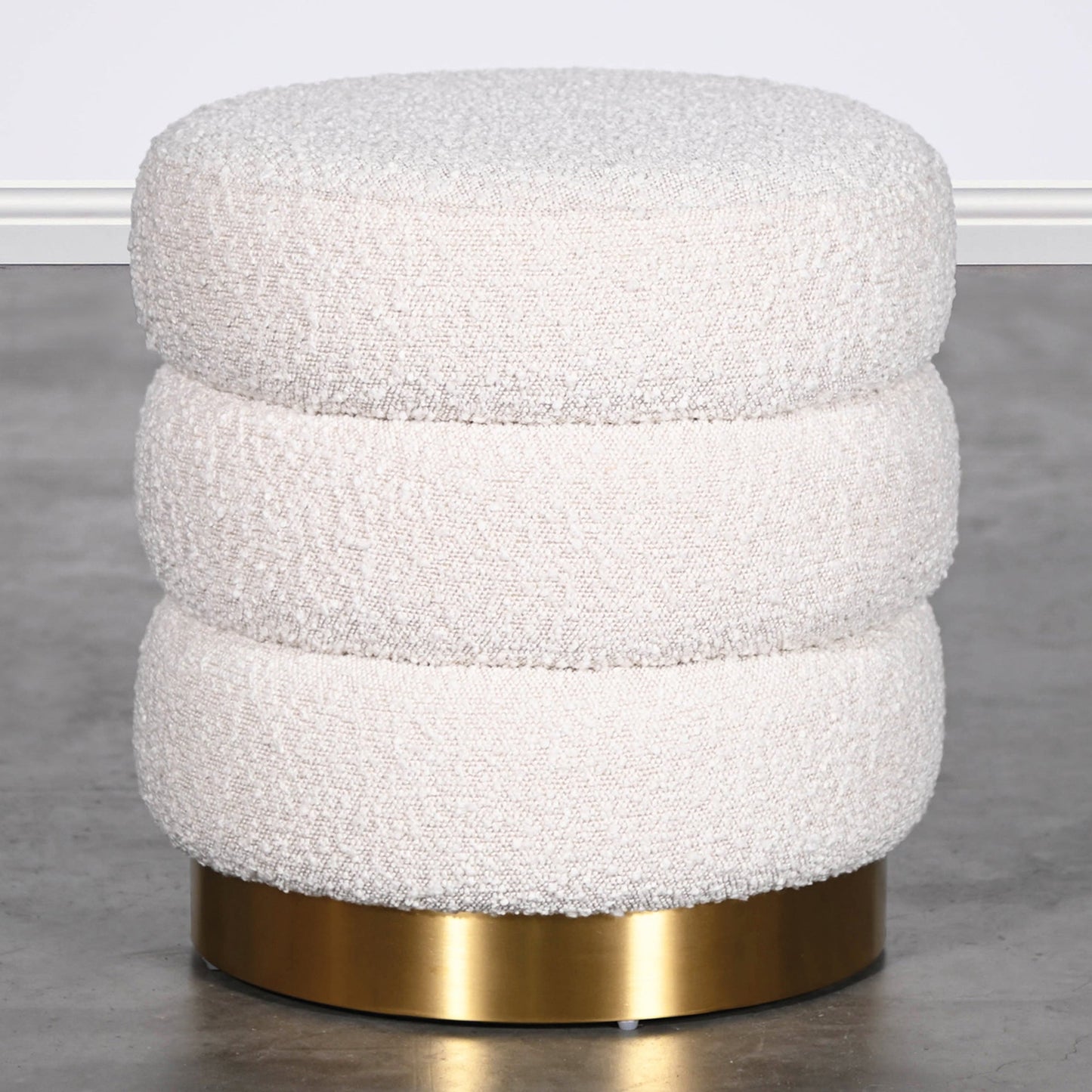 Homio Decor Boucle Curve Ottoman
