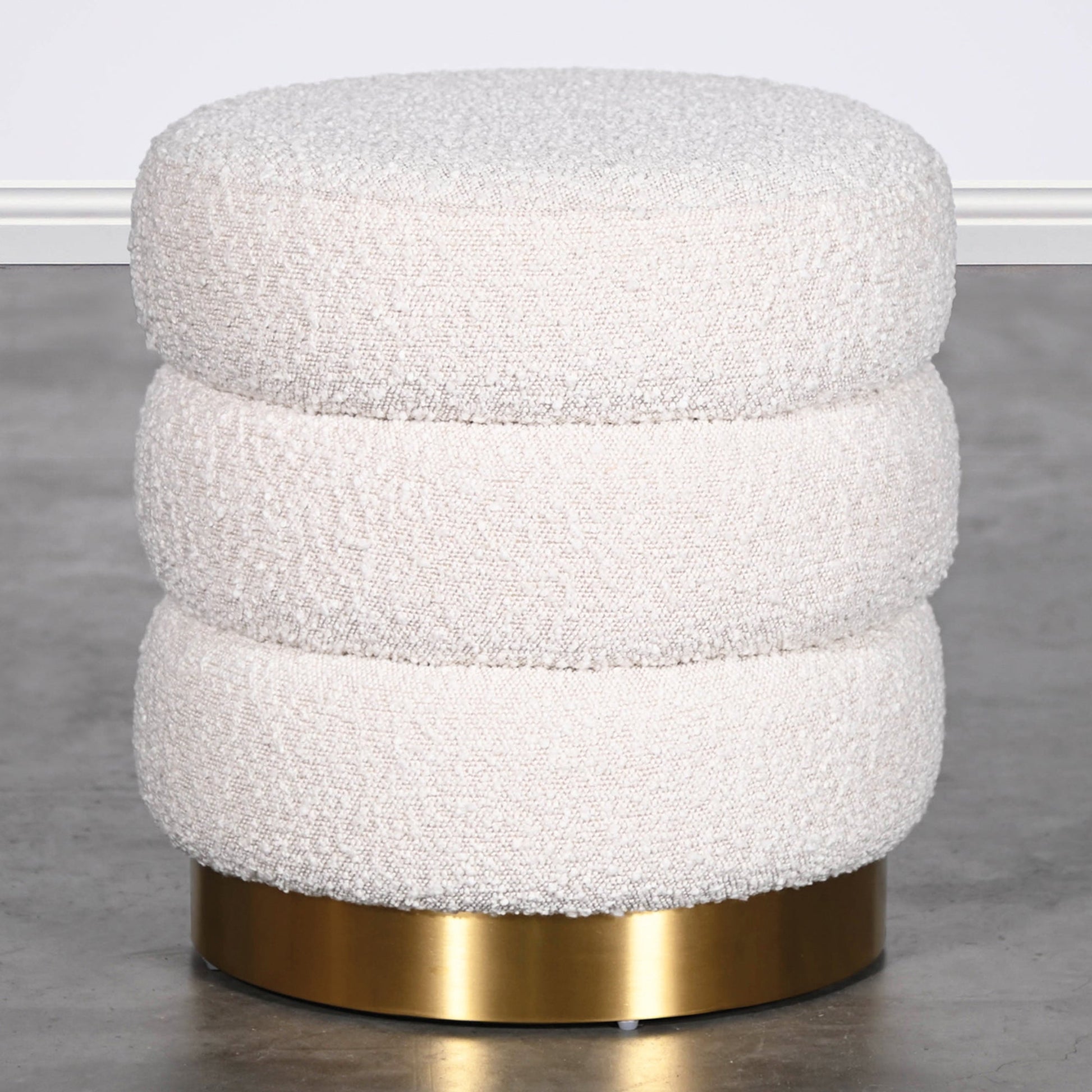 Homio Decor Boucle Curve Ottoman