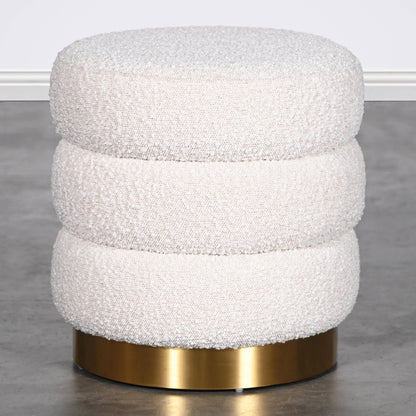 Homio Decor Boucle Curve Ottoman