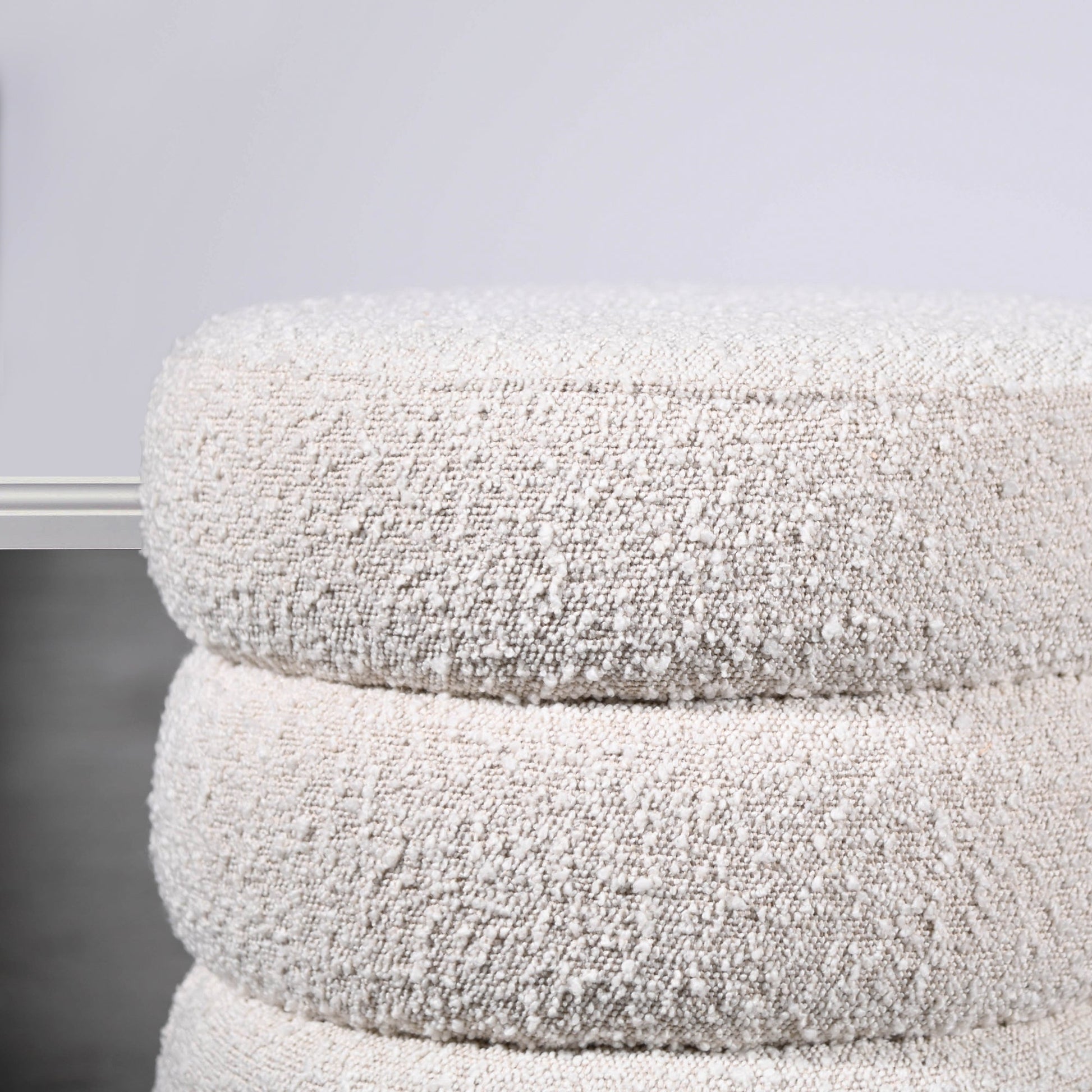 Homio Decor Boucle Curve Ottoman