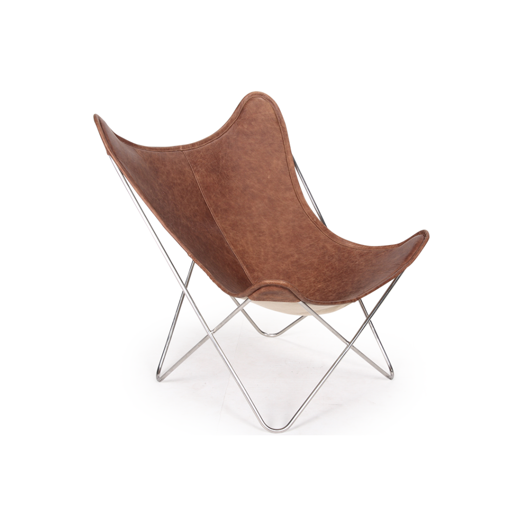 Homio Decor Butterfly Chair (Leather)