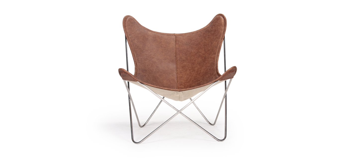 Homio Decor Butterfly Chair (Leather)