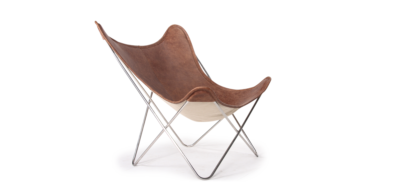 Homio Decor Butterfly Chair (Leather)
