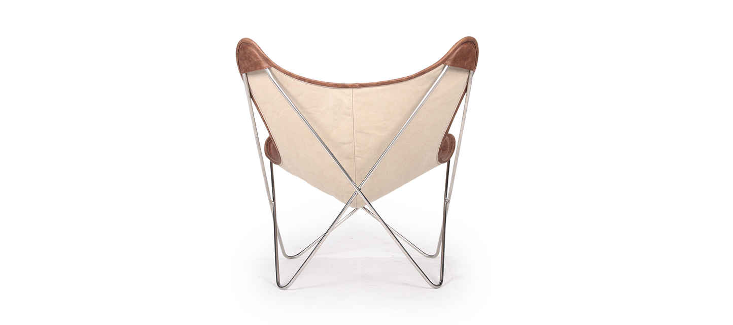 Homio Decor Butterfly Chair (Leather)