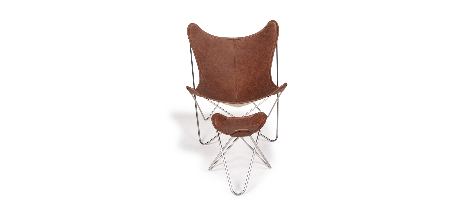 Homio Decor Butterfly Chair (Leather)