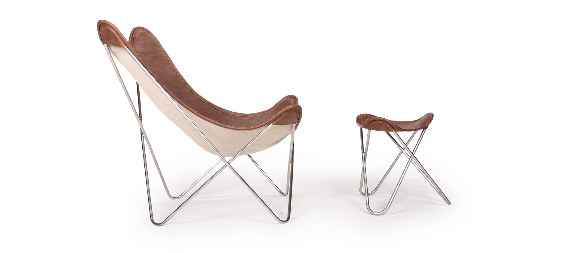 Homio Decor Butterfly Chair (Leather)