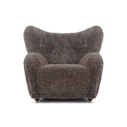 Genuine Sheepskin Armchair - Homio Decor