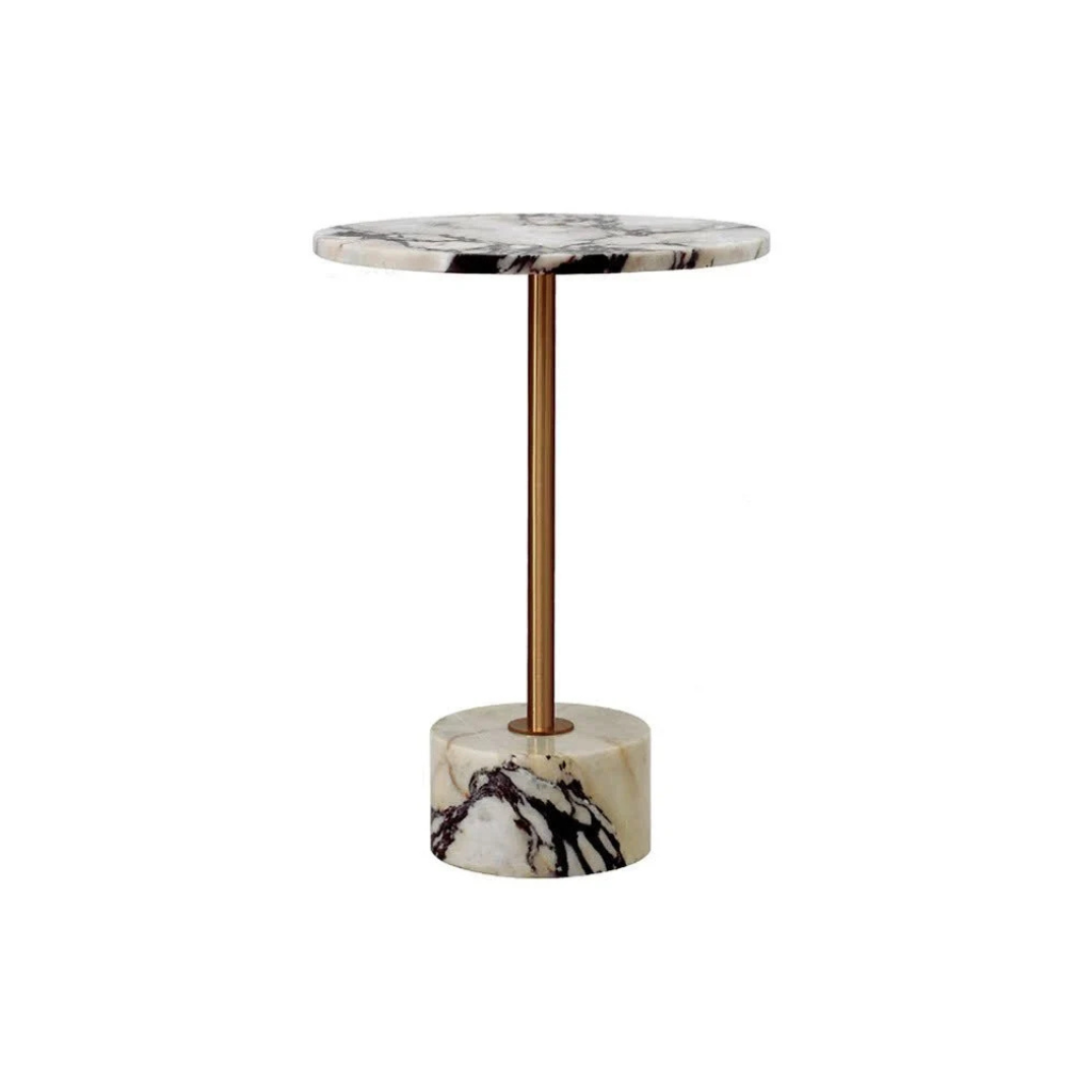 Homio Decor Calacatta Viola / Model 1 Celine Marble Side Table