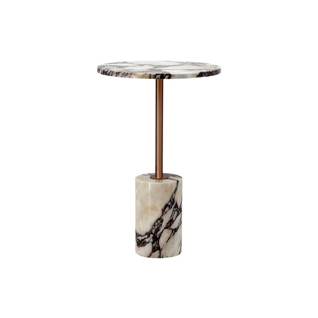 Homio Decor Calacatta Viola / Model 2 Celine Marble Side Table