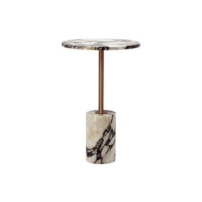 Homio Decor Calacatta Viola / Model 2 Celine Marble Side Table