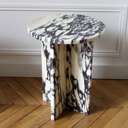 Homio Decor Calacatta Viola Side Table