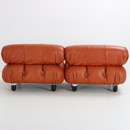 Homio Decor Camaleonda Leather Sofa - Cognac