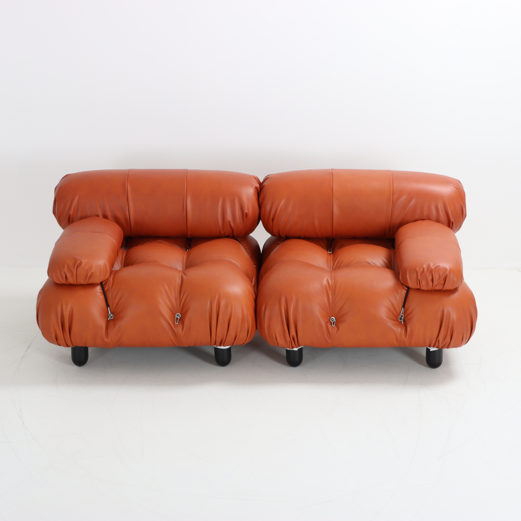 Homio Decor Camaleonda Leather Sofa - Cognac