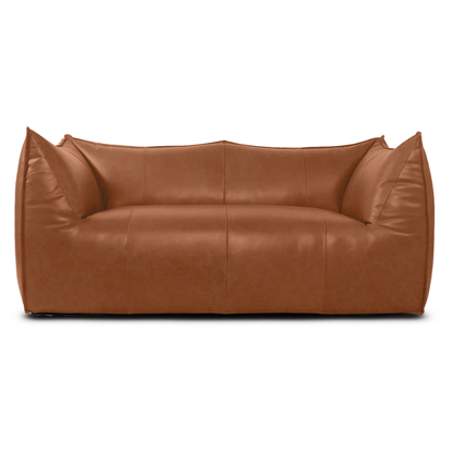 Homio Decor Caramel Brown Aniline Bambino Sofa - Aniline Leather