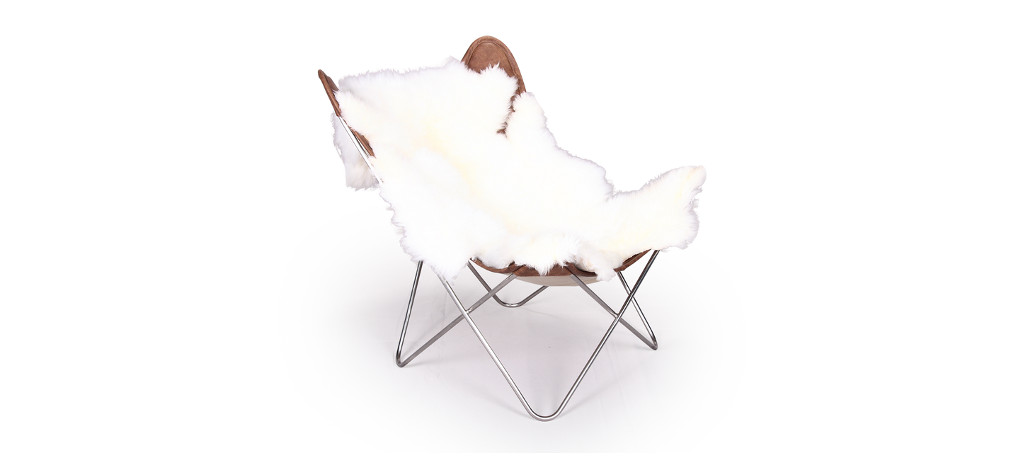 Homio Decor Chair / Add Rug Butterfly Chair (Leather)