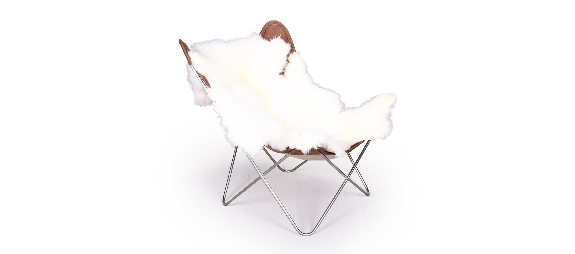 Homio Decor Chair / Add Rug Butterfly Chair (Leather)