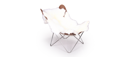 Homio Decor Chair / Add Rug Butterfly Chair (Leather)