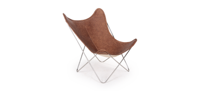 Homio Decor Chair / No Rug Butterfly Chair (Leather)