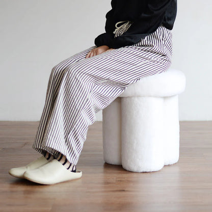 Homio Decor Clover Stool Sheepksin