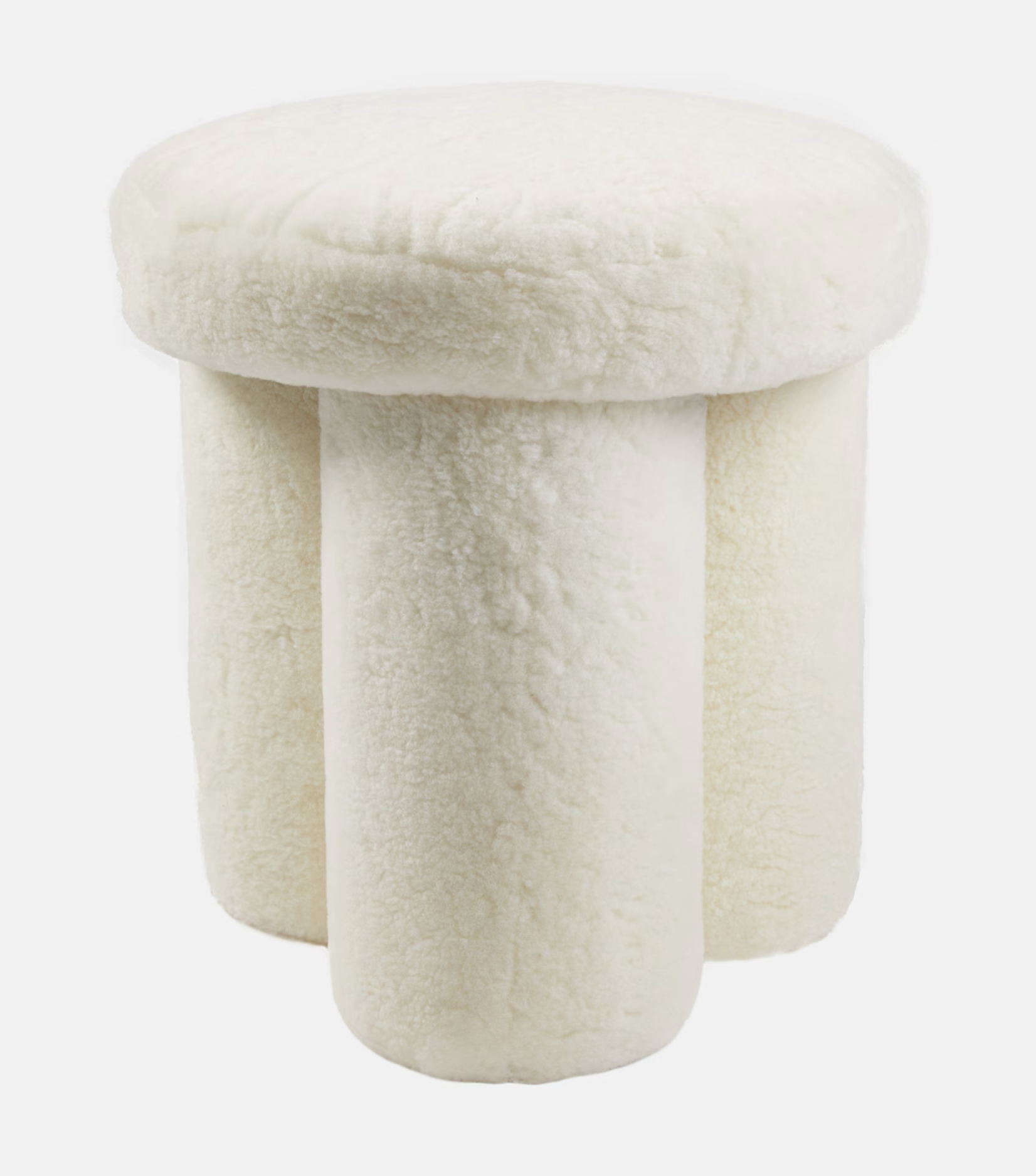 Homio Decor Clover Stool Sheepksin