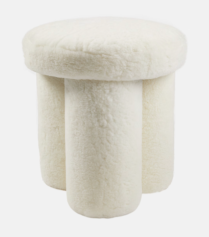Homio Decor Clover Stool Sheepksin