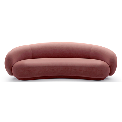Homio Decor Coral / 210cm Velvet Curved Sofa