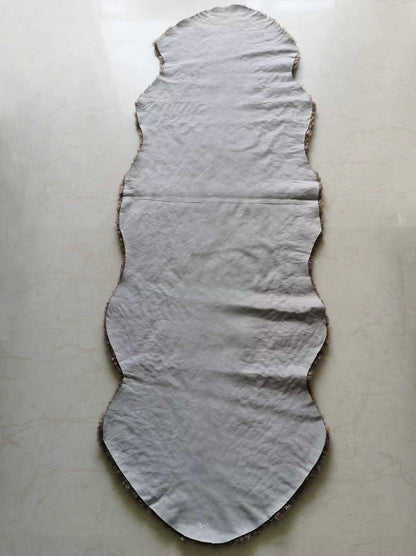 Homio Decor Curly Shearling Sheepskin Rug (Double) - Brown