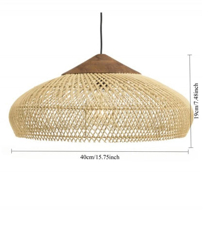 Homio Decor D40xH19cm Aiko Rattan Ceiling Lamp