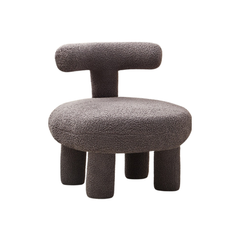 Homio Decor Dark Grey / Large / Flat Large Lambswool Lounge Chair