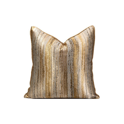 Homio Decor Decorative Accessories 45x45cm / Type 1 Gold Striped Pillowcase