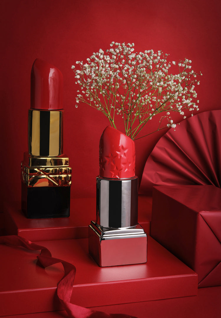 Homio Decor Decorative Accessories Ceramic Lipstick Vase