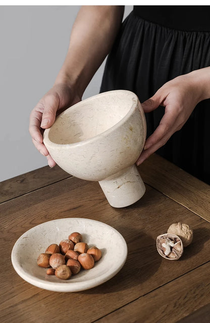 Homio Decor Decorative Accessories Crema Marble Bowl