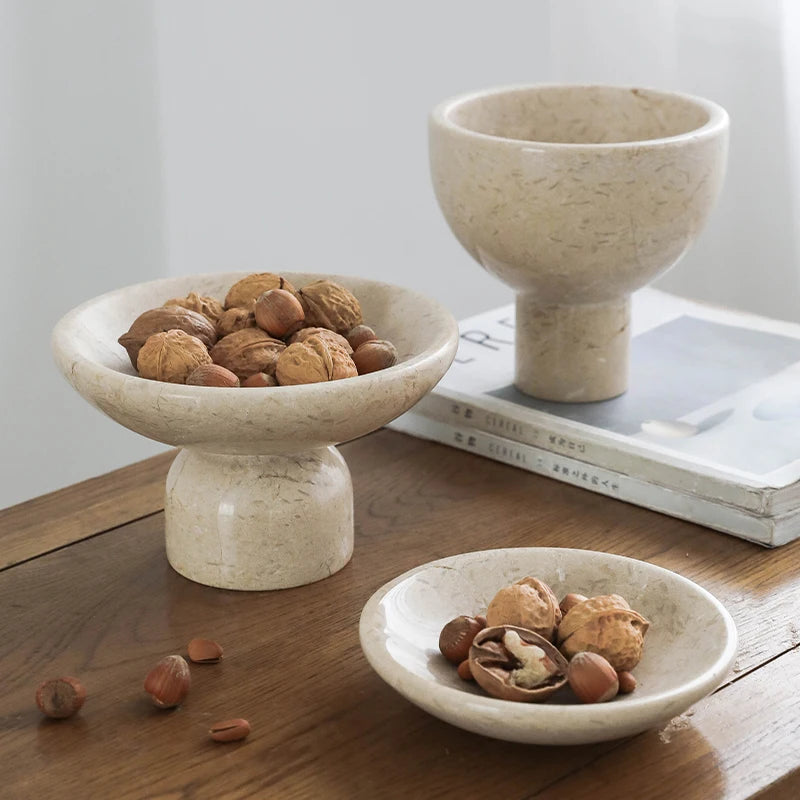 Homio Decor Decorative Accessories Crema Marble Bowl