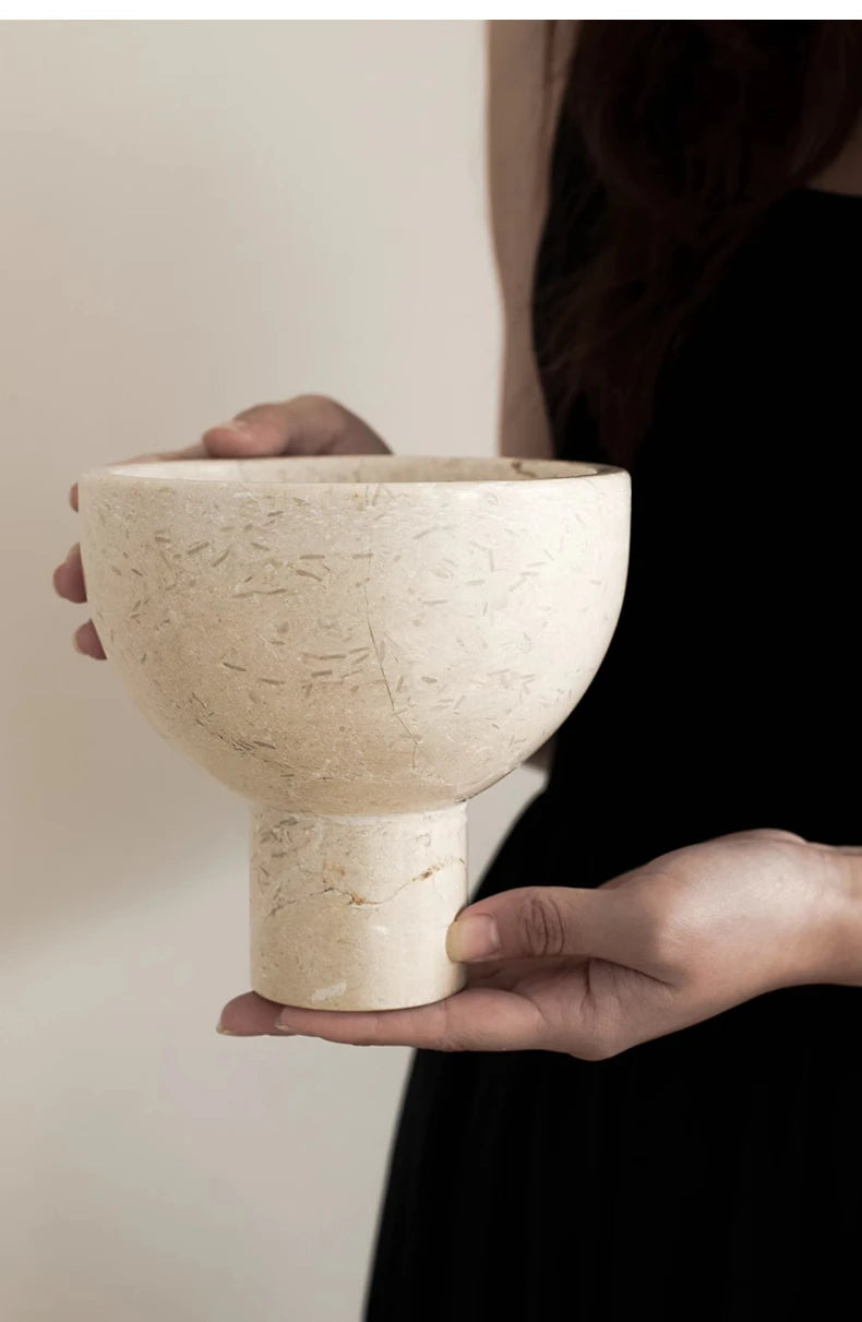 Homio Decor Decorative Accessories Crema Marble Bowl